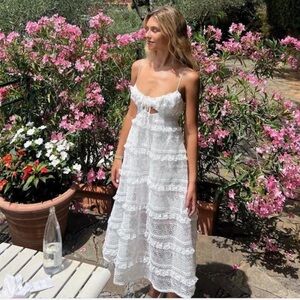 For Love and Lemons White Lace Dress